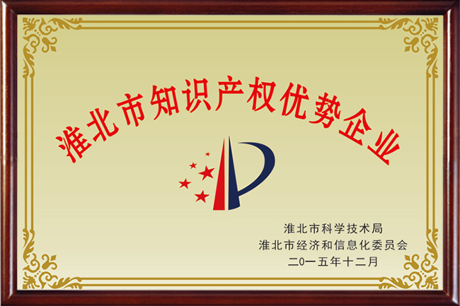 淮北市知識產(chǎn)權優(yōu)勢企業(yè)